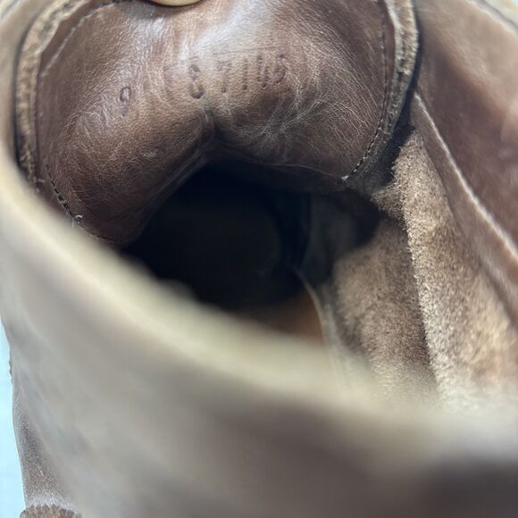 rare ALLEN EDMONDS CRONMOK Cognac Wingtip Brogue Leather Boot men 9 - Picture 11 of 11